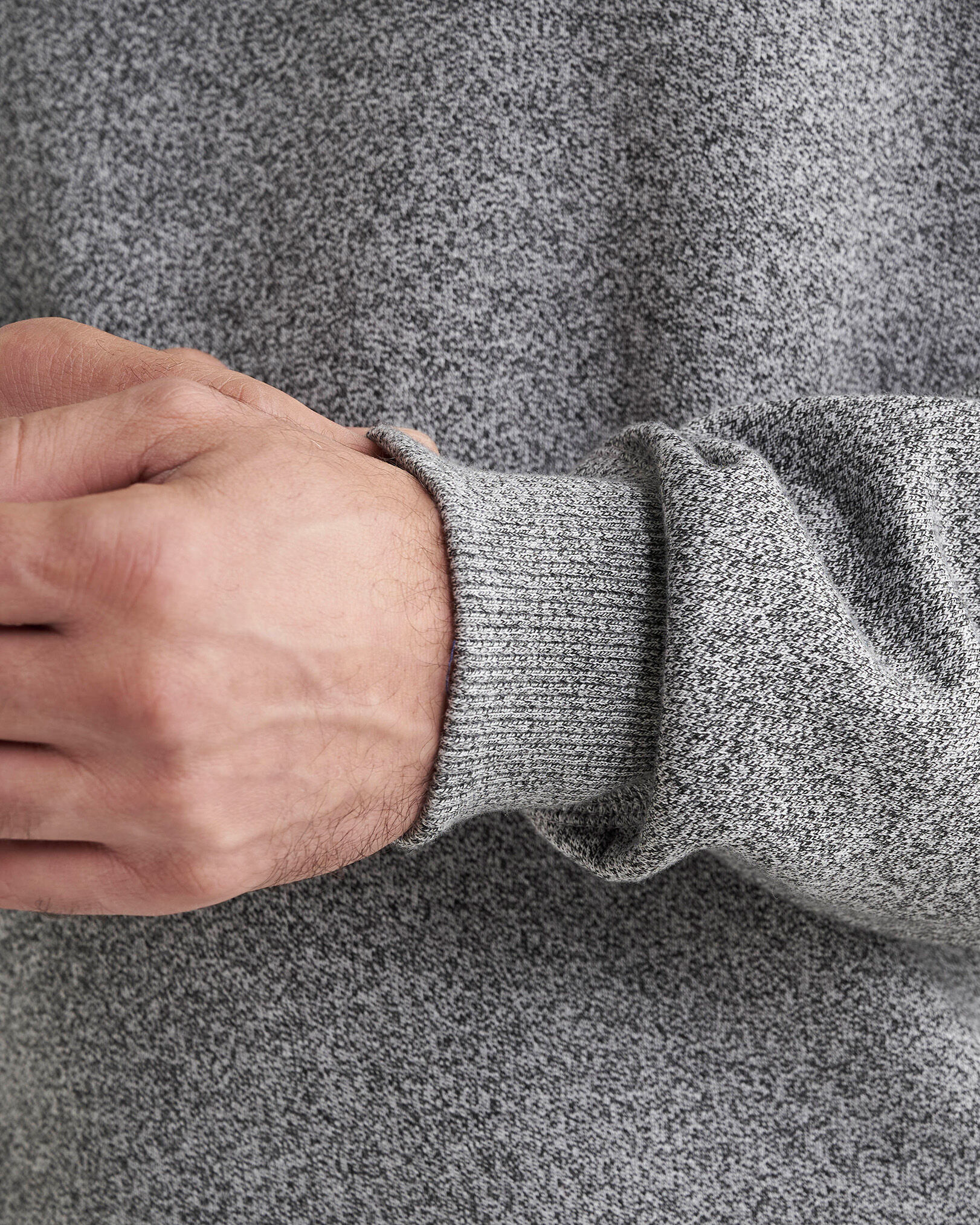 Chandail à col rond original décontracté en molleton de coton bio