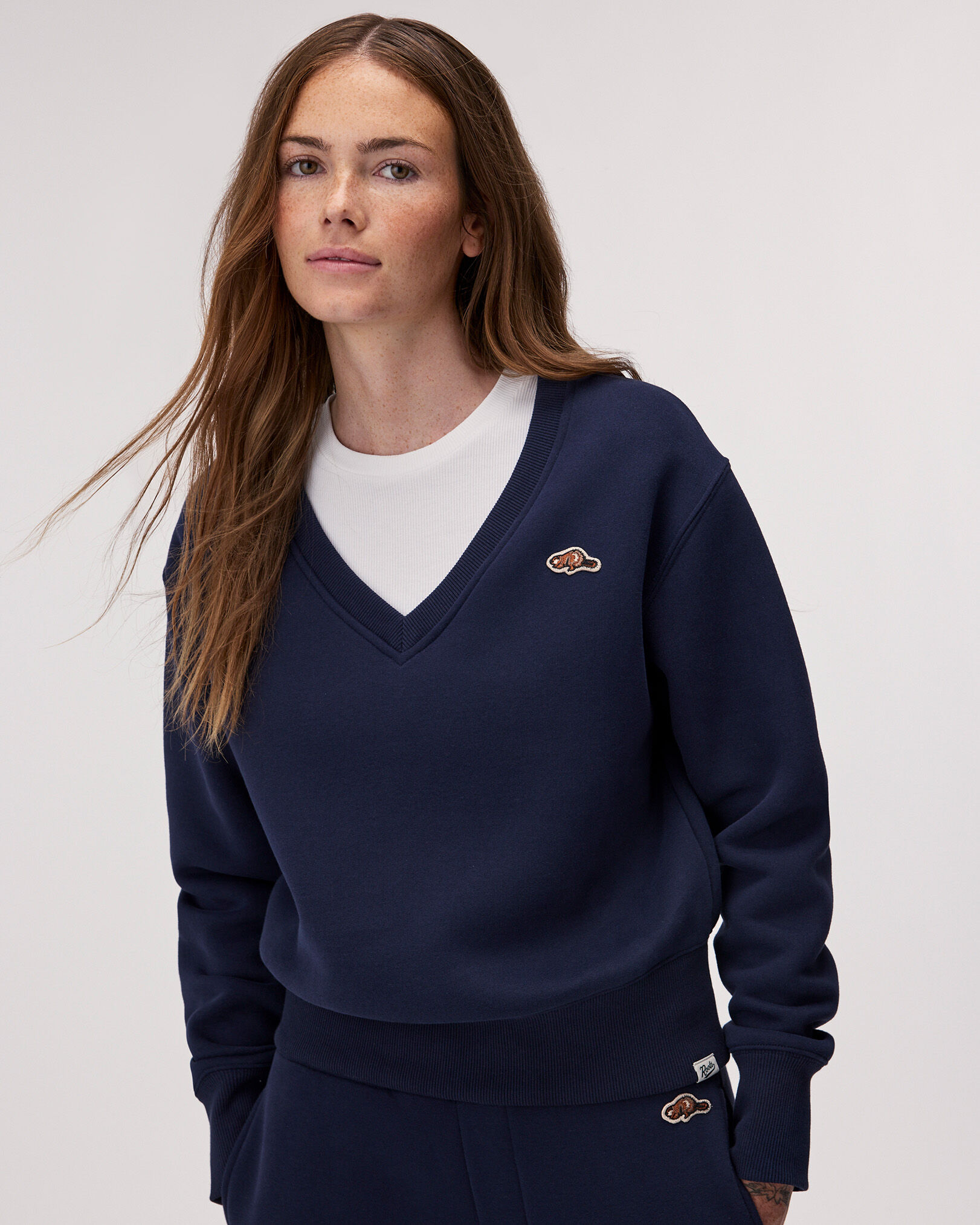 Beavermark V-Neck Top