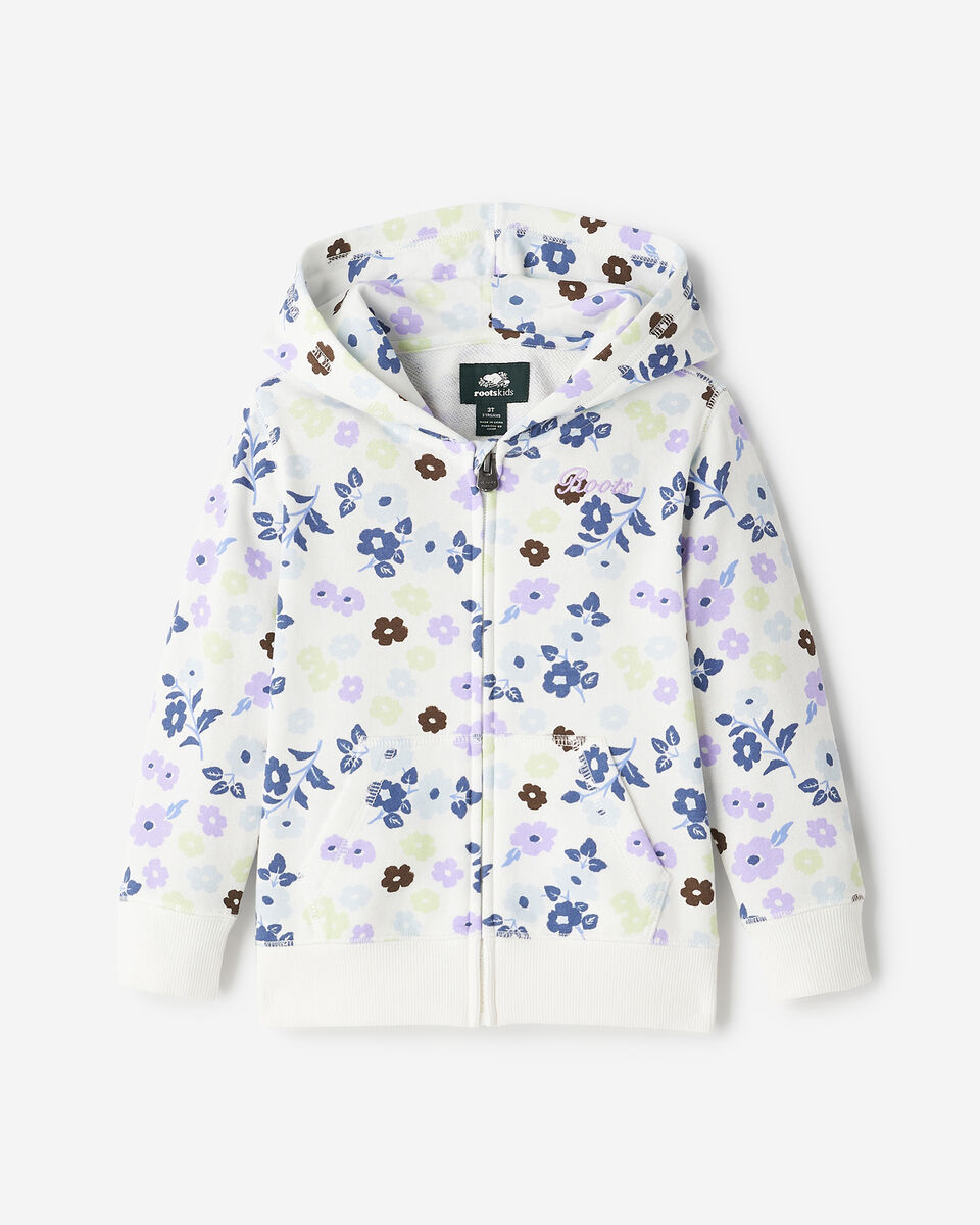Toddler Floral Full Zip Hoodie
