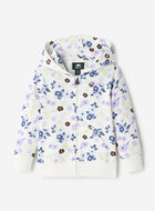 Toddler Floral Full Zip Hoodie