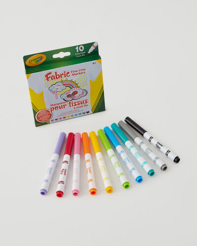 Crayola Fabric Markers 10 Pack