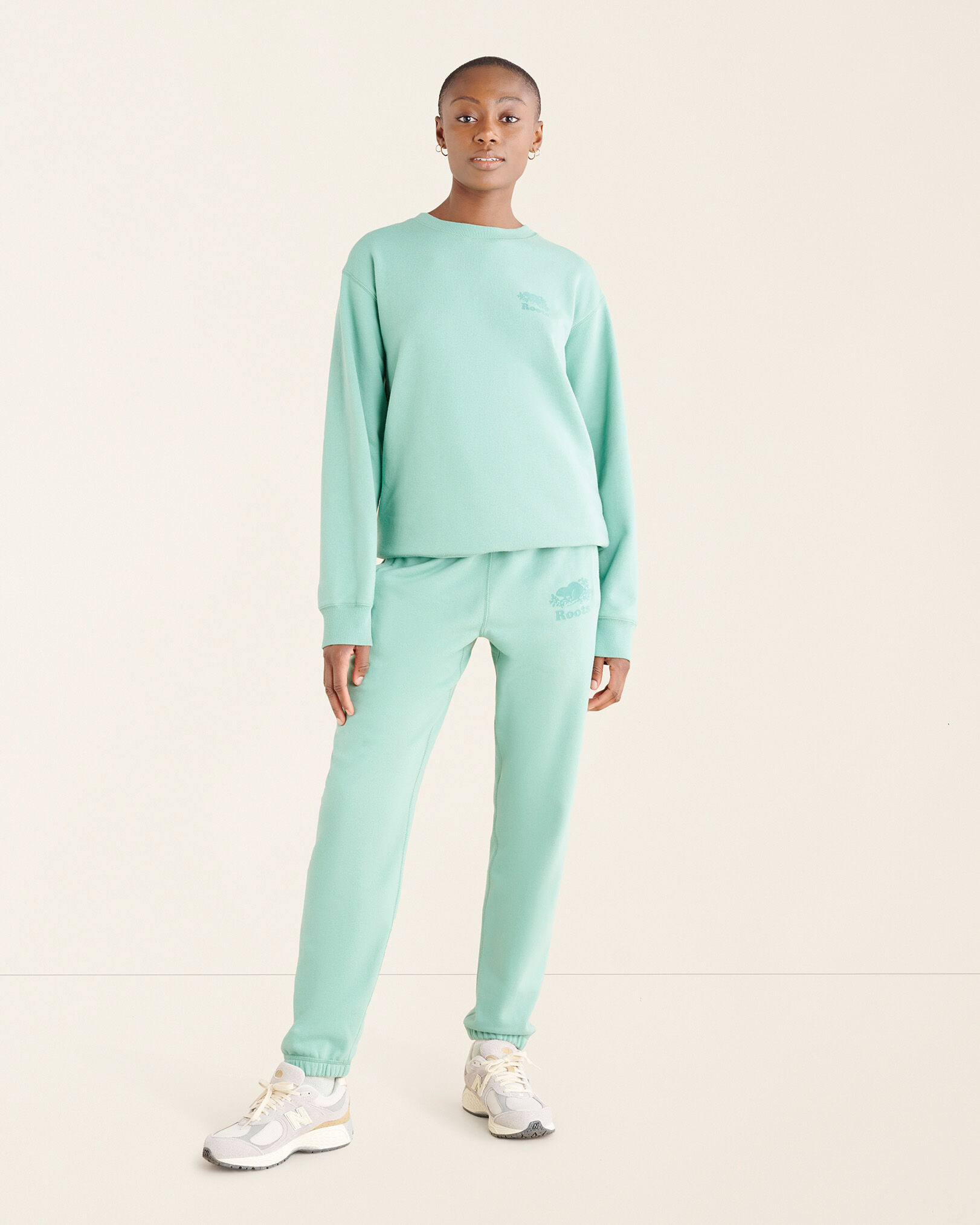 Green online roots tracksuit