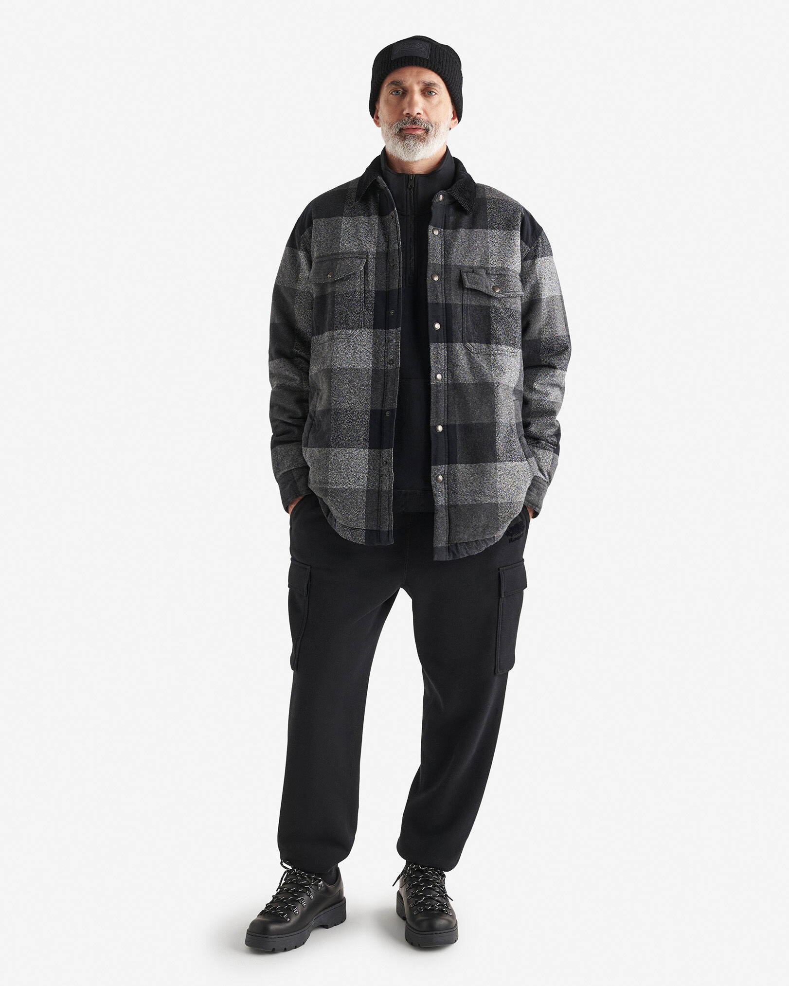 Organic Cooper Relaxed Kanga Half Zip Stein