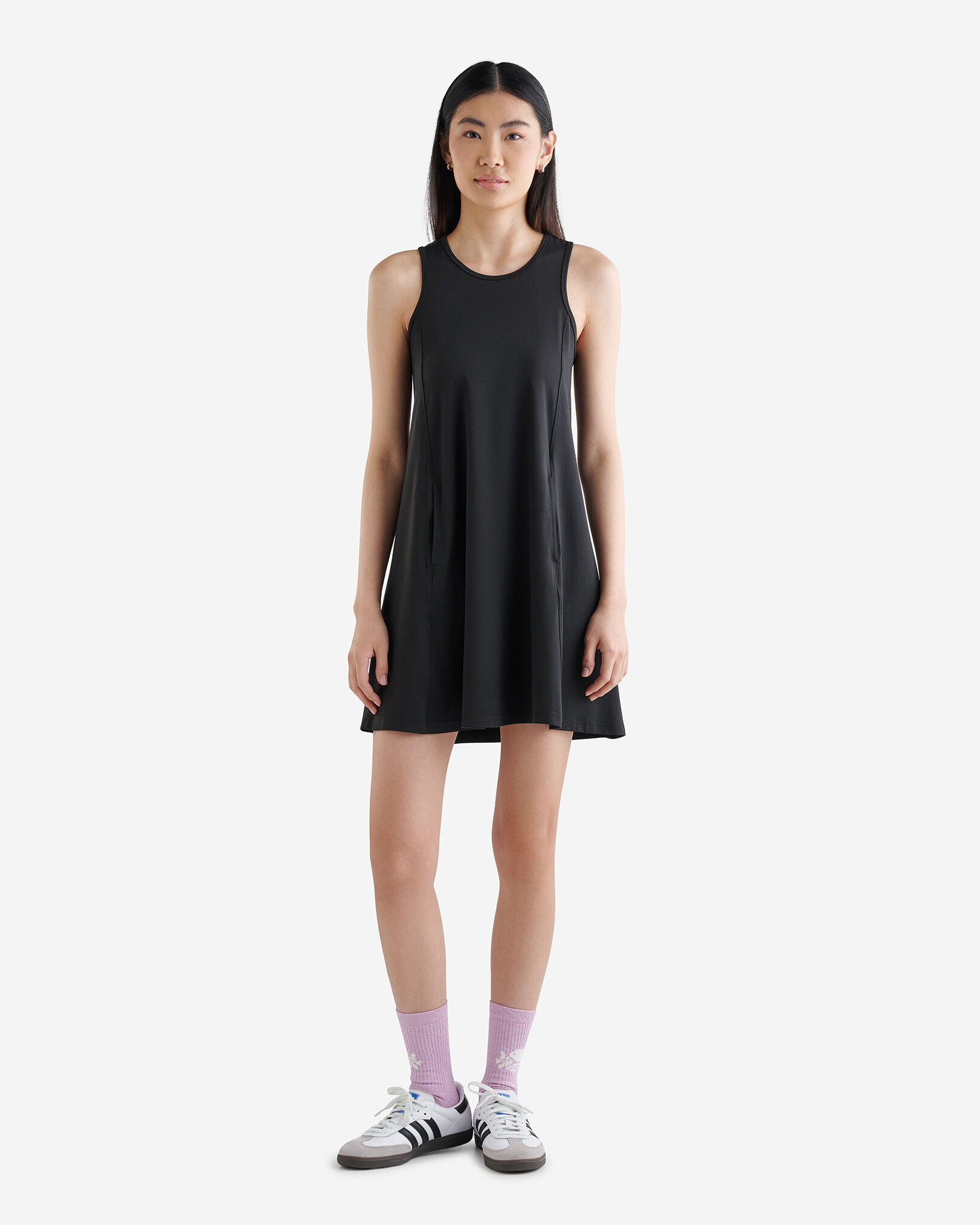 Black tank mini dress cheap