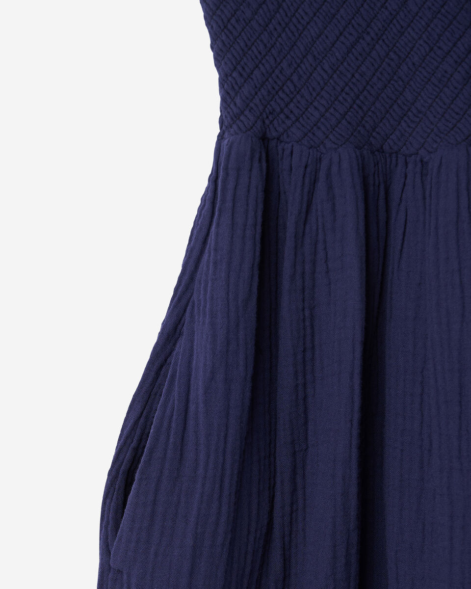 Robe nid-d&rsquo;abeilles en gaze de coton Isla