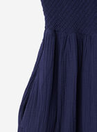 Robe nid-d&rsquo;abeilles en gaze de coton Isla