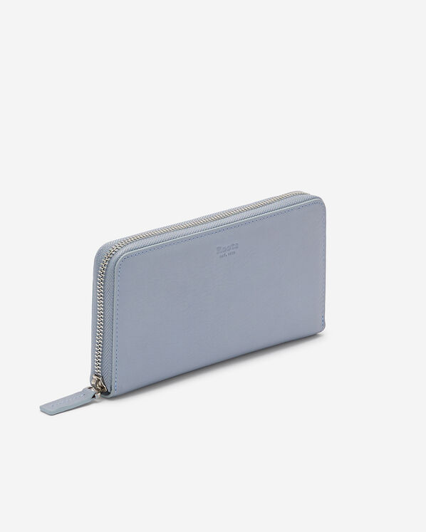 Zip Around Clutch Cloud