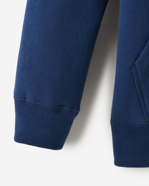 Chandail original &agrave; capuchon et glissi&egrave;re en coton bio pour enfants