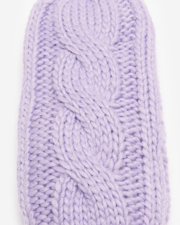 Mitaines en tricot torsad&eacute; Olivia pour adulte