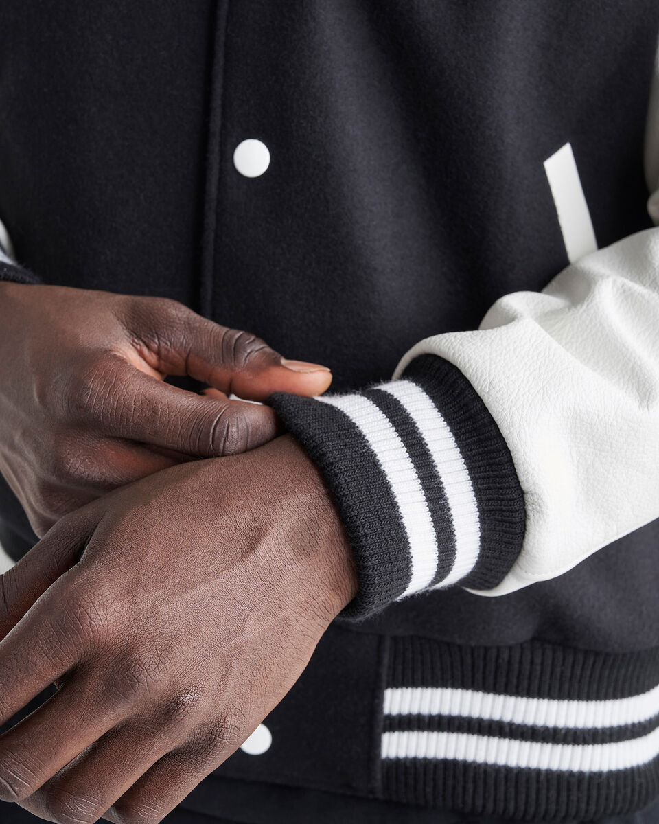 Blouson universitaire rétro pour homme