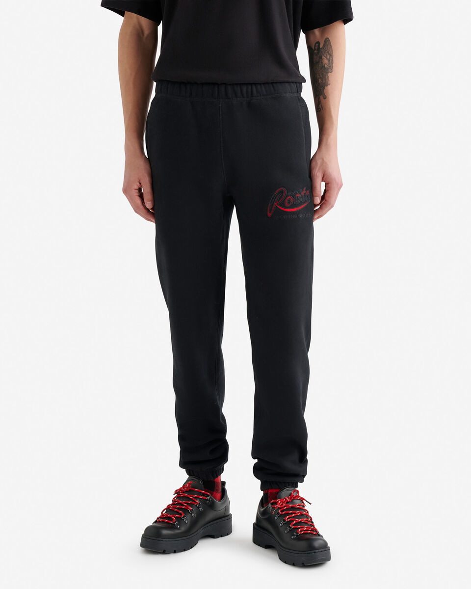 Pantalon en molleton avec appliqué à carreaux