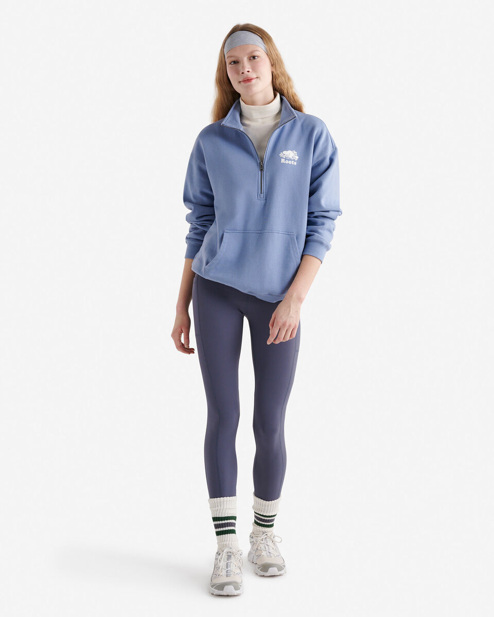 Organic Cooper Relaxed Half Zip Stein