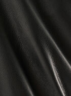 Womens Leather Double Breasted Blazer