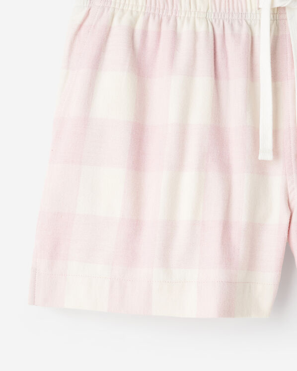 Short de pyjama &agrave; carreaux pour femme