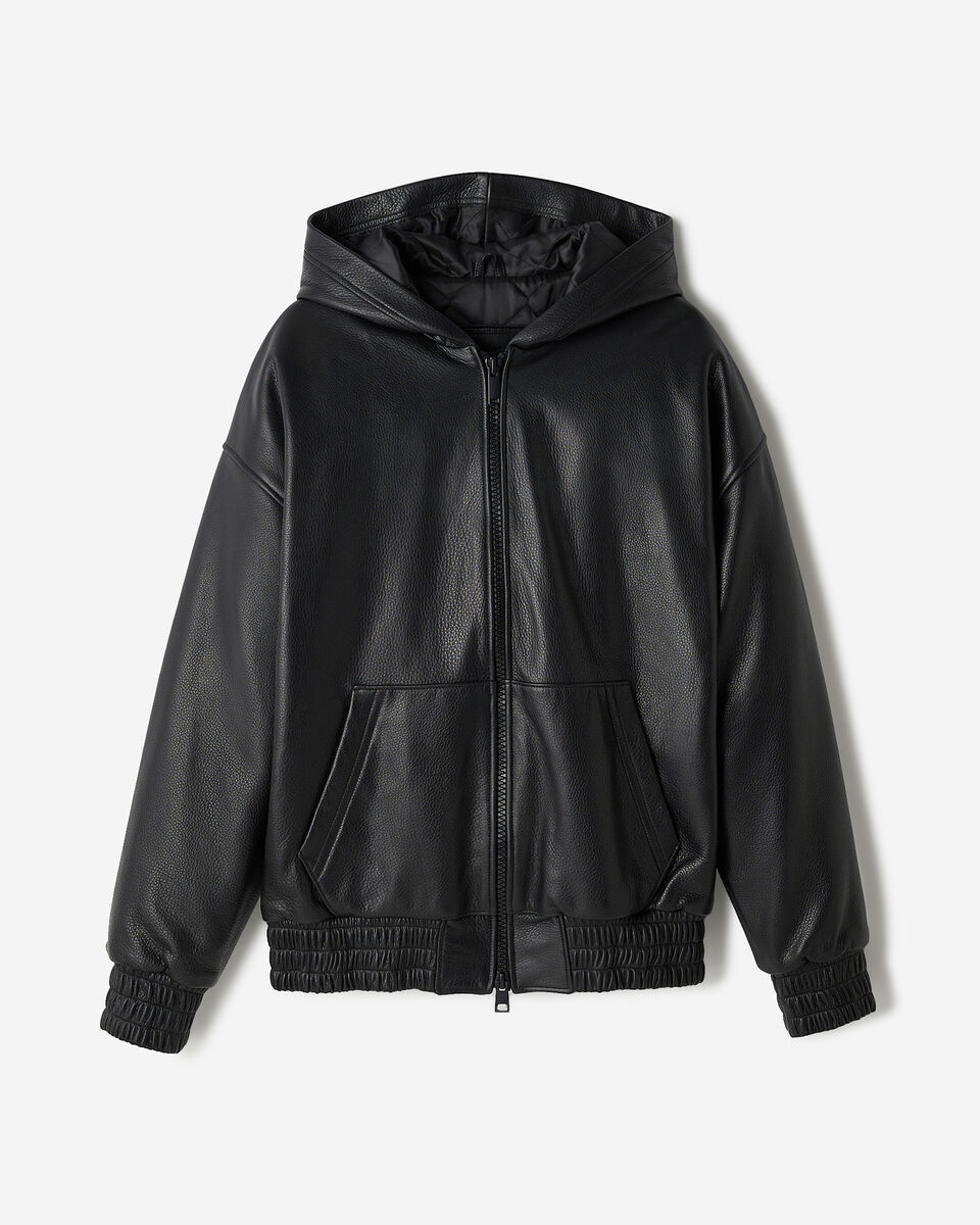 Leather Hoodie