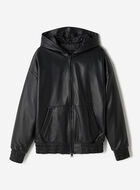 Leather Hoodie