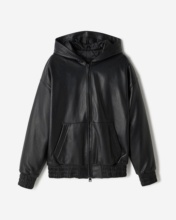 Leather Hoodie
