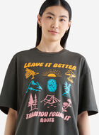 T-shirt décontracté Positive Vibes pour femme