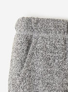 Pantalon ajusté à cheville côtelée en molleton de coton bio pour tout-petits