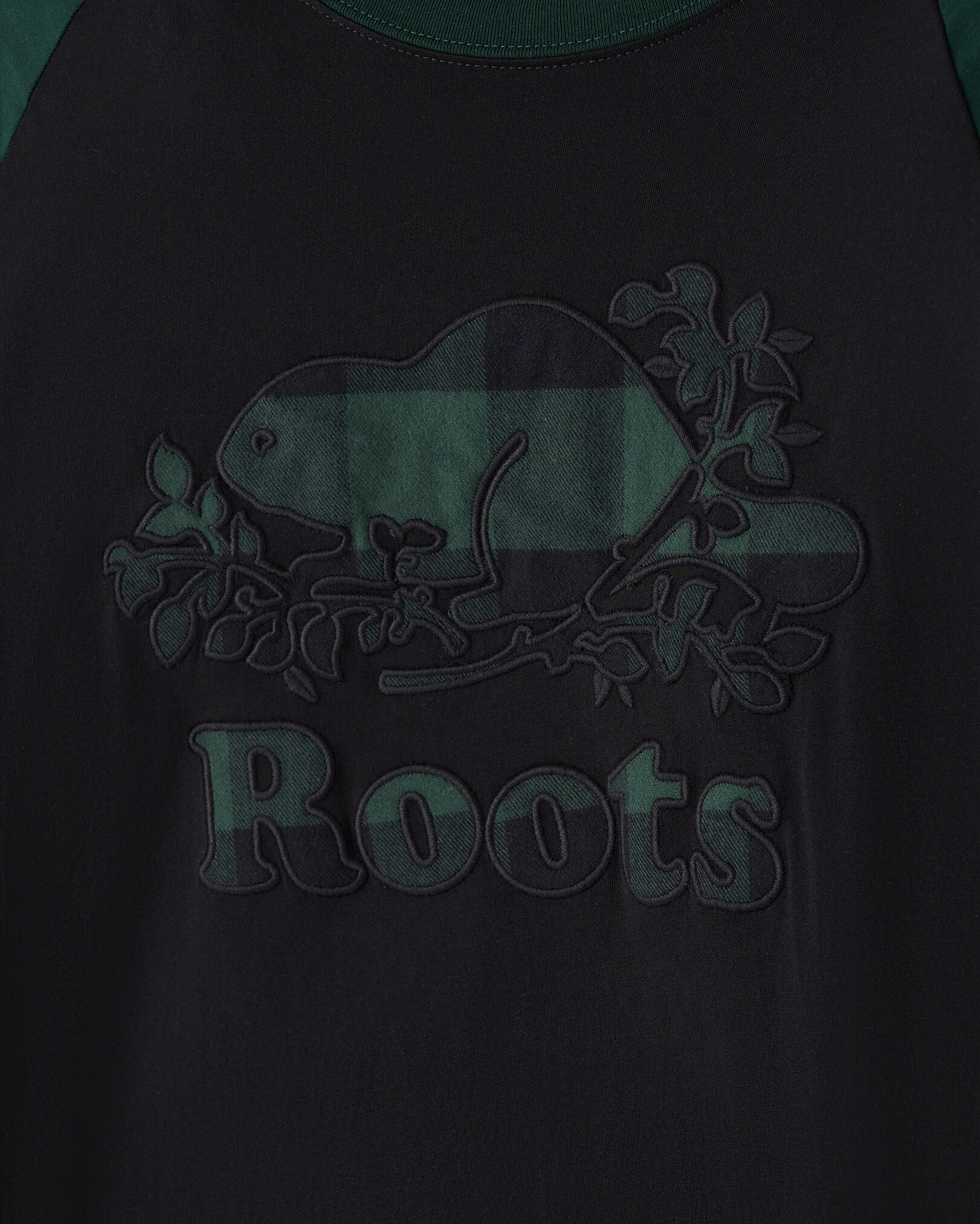 Mens Cooper Plaid Raglan Long Sleeve T-Shirt