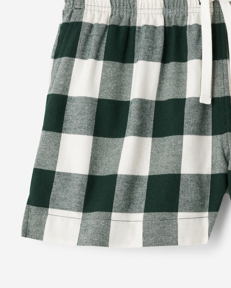 Short de pyjama &agrave; carreaux pour femme