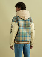 Moon Plaid Varsity Jacket