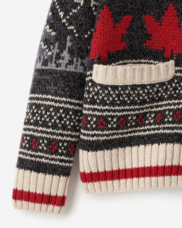 Cardigan-ch&acirc;le Cabane &agrave; motifs Fair Isle
