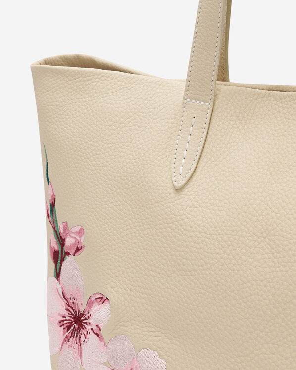 Floral Carryall Tote Cloud