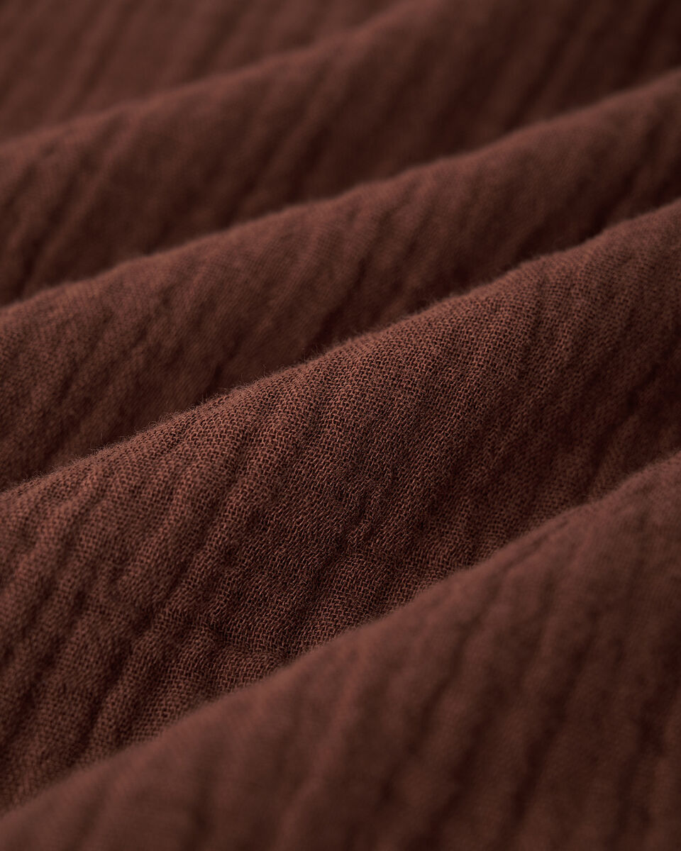 Robe chemise en gaze de coton Isla