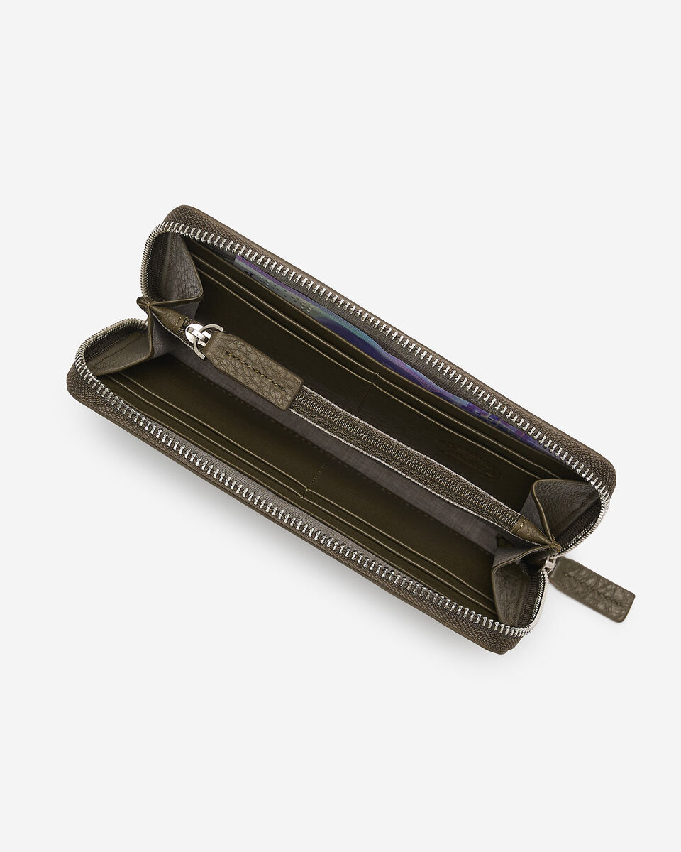 Zip Around Clutch Cloud