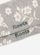 Adult Floral Print Quarter Sock