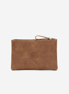Grande pochette à glissière en cuir Tribe