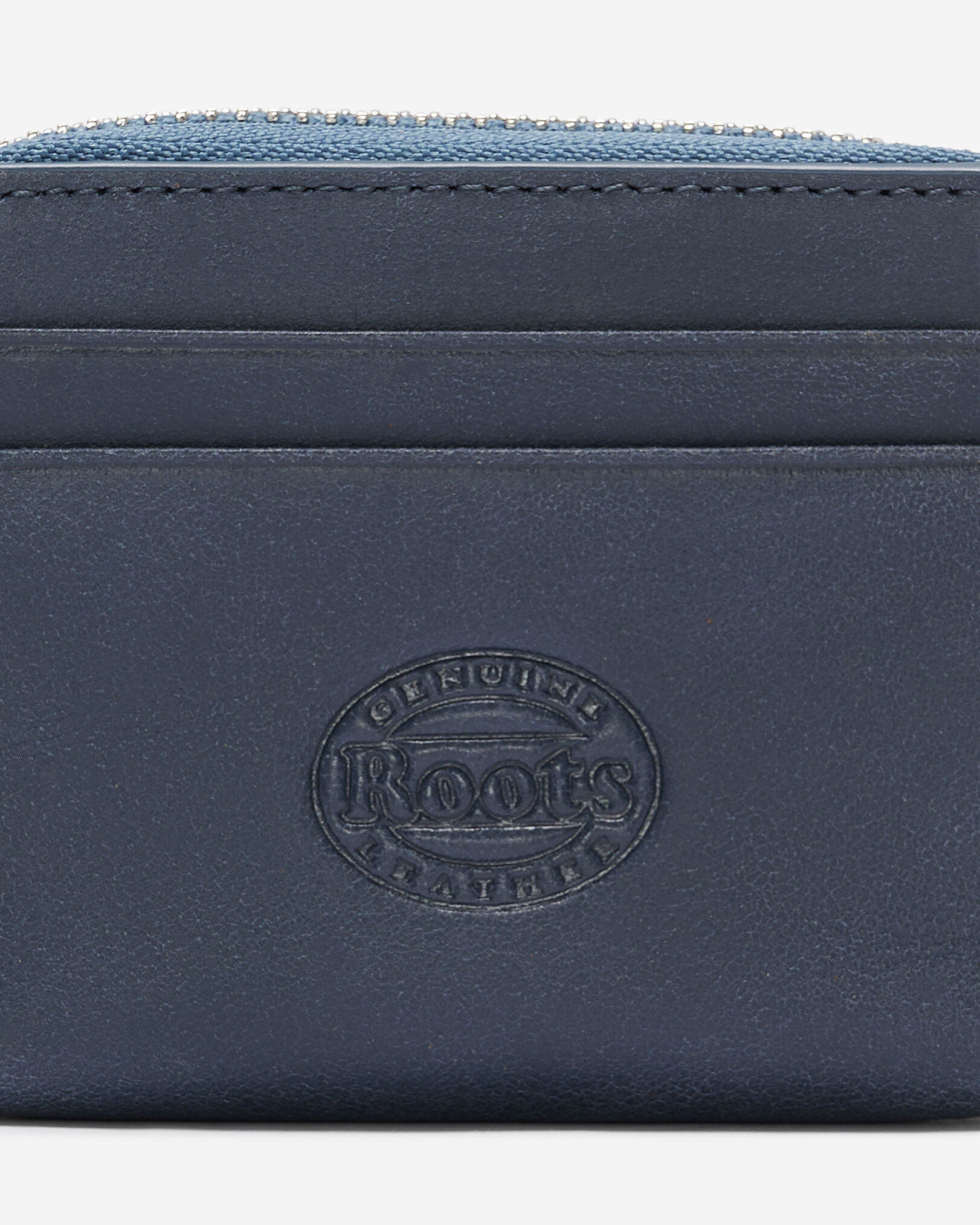Pochette à glissière pour cartes en cuir Tribe