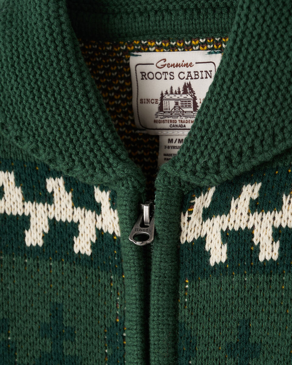Cardigan châle Cabane Fairisle pour enfants