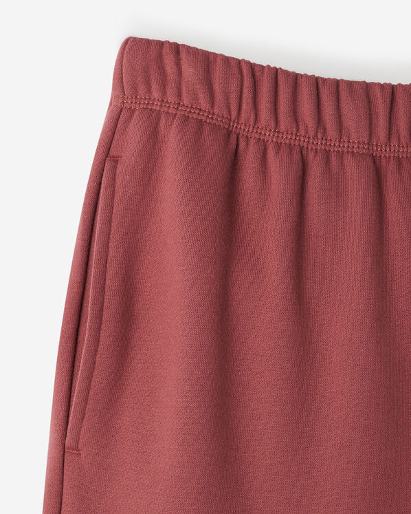 Pantalon &agrave; jambe large en molleton de coton bio Cooper