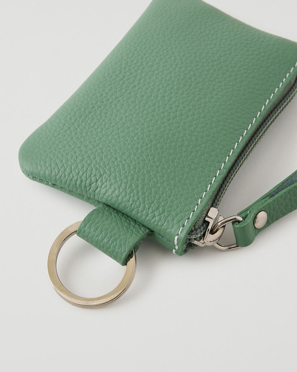 Pochette à glissière en cuir Cervino