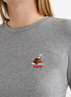 Womens Holiday Fitted Long Sleeve Top