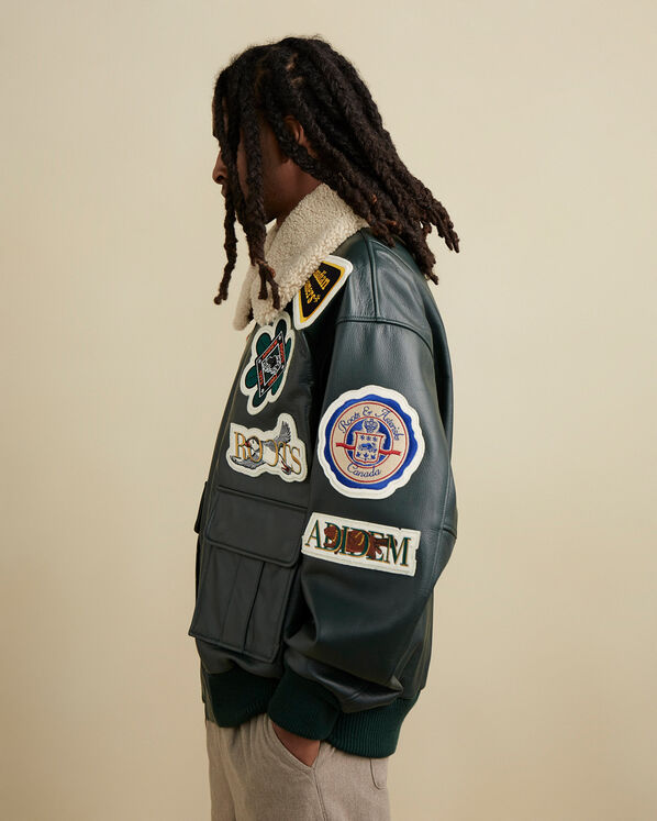Blouson aviateur Roots x Adidem Asterisks