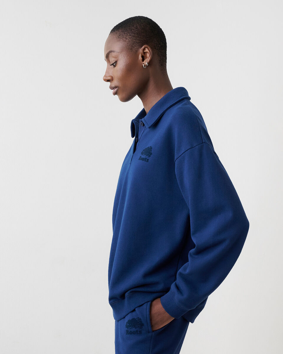 Organic Cooper Relaxed Polo Sweatshirt