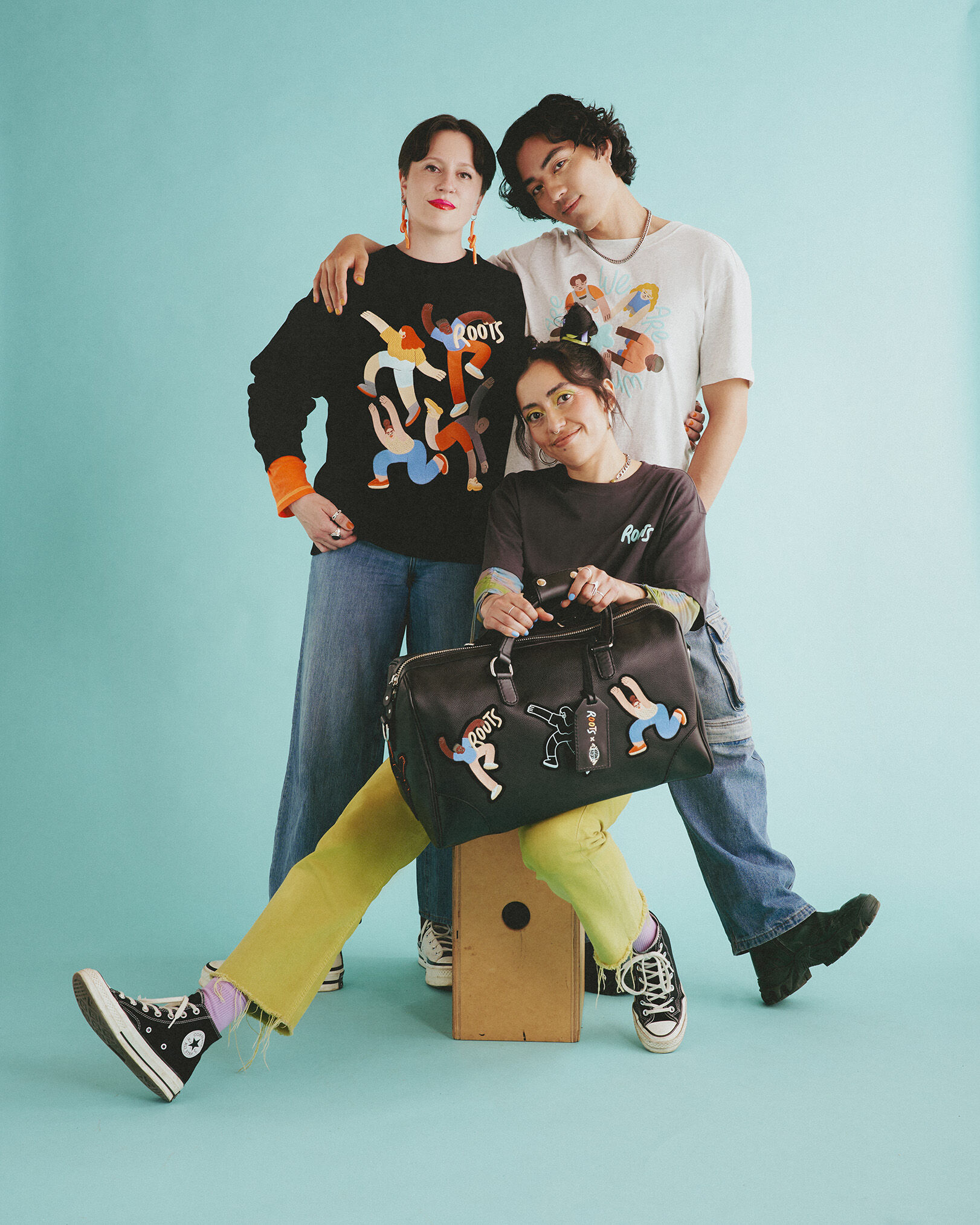 Roots X Vivian Rosas Pride Small Banff Bag