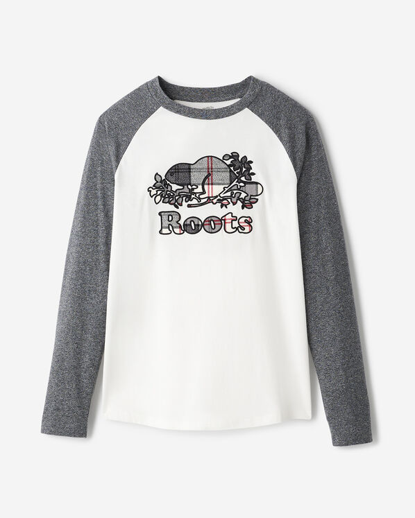 T-shirt à manches longues et carreaux Cooper pour femmes T-shirt à manches longues et carreaux Cooper pour femmes
