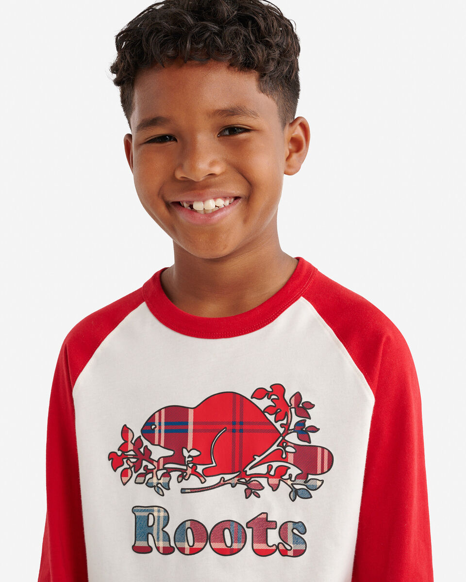 Kids Plaid Baseball T-Shirt