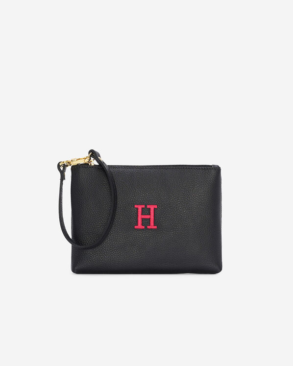 Monogram Wristlet Black