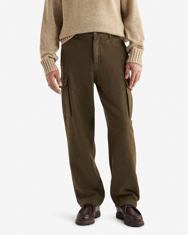 Pantalon cargo décontracté en moleskine