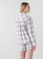 Womens Park Plaid Pajama Short Set