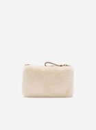 Shearling Medium Zip Pouch