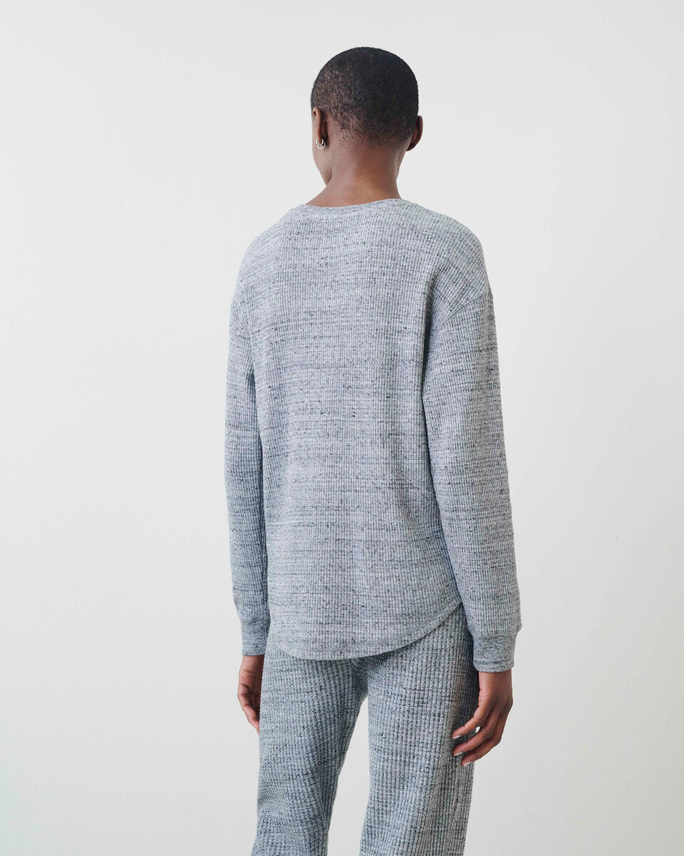 Waffle Long sleeve Top
