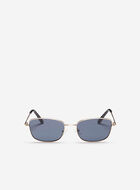 Womens Metal Slim Round Sunglasses