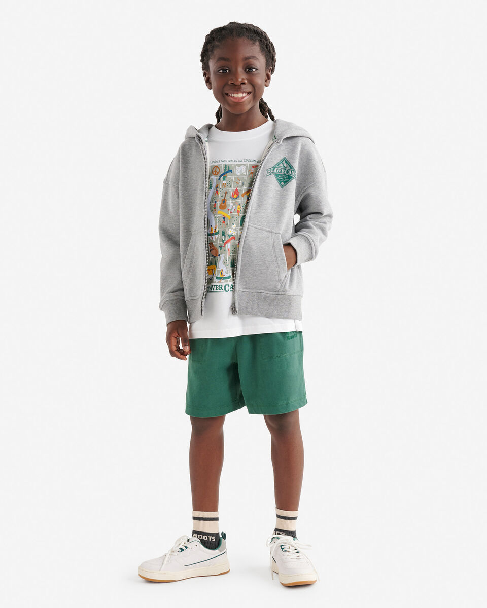 Kids Beaver Canoe Relaxed Full Zip Hoodie