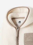 Baby Alta Shearling Fleece Romper Hoodie